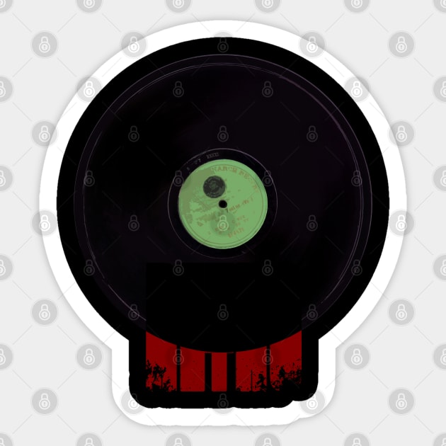 Retro Phonograph Record Sticker by Mo_Lounge